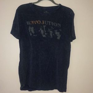 The Beatles graphic tee blue